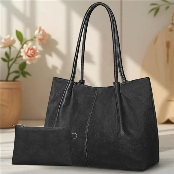 Large Tote Bag for Women Black